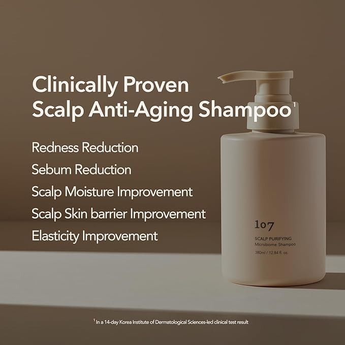 107 Clarifying Shampoo - Purifying Shampoo for Build Up, Dirt, Oil, Itchy, Dry Scalp – Fermented Vinegar & Ginseng for Refreshed & Revitalized Scalp - Paraben, Phthalate and Sulfate Free (16.9 oz)-VeraVaultWomen