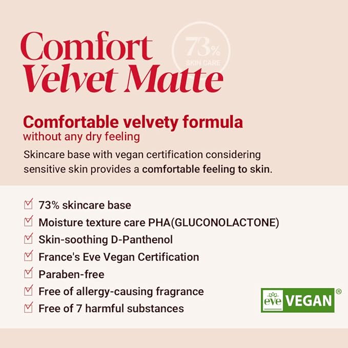 Espoir Pro Tailor Foundation Be Velvet SPF22 PA++ #5 Beige 1.01 fl oz | Powerful Lastingness Cover | Thin Coverage Improving Skin Texture | Velvety Formula without any Dry Feeling | Korean Makeup-VeraVaultWomen