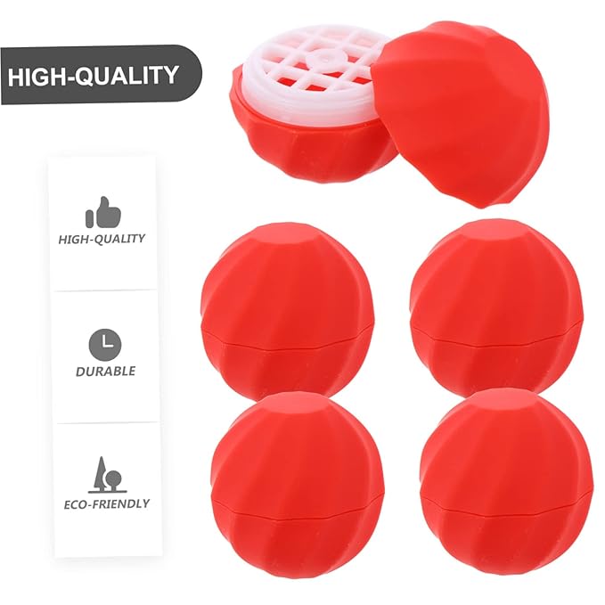 10pcs Box Spherical Lipstick Case Bulk Lip Balm Lipgloss Lip Gloss Round Ball Containers Lip Balm Containers Lip Balm Sphere Container Empty Lip Balm Sphere Lip Balm Bottles Red-VeraVaultWomen