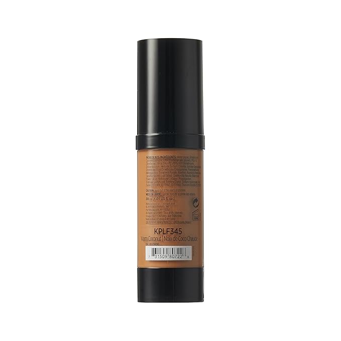 Kiss New York Professional Liquid Foundation - Lightweight and Hydrating Formula, Natural Finish, Control Shine, Cover Pores, Medium to Full Coverage, Green Tea Extract (Warm Coconut)-VeraVaultWomen
