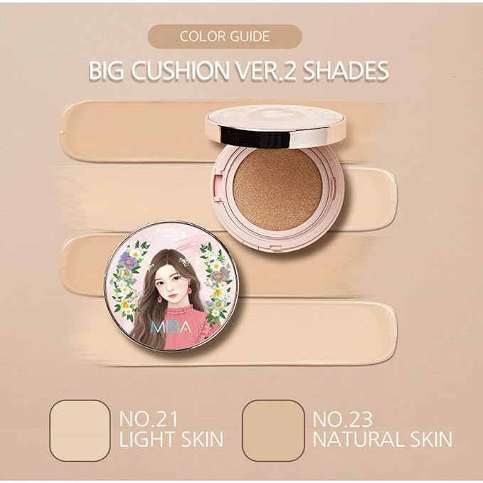 Miba SEASON 2 Full Coverage Big Cushion Foundation SPF50+ PA++++ Refill (23)-VeraVaultWomen