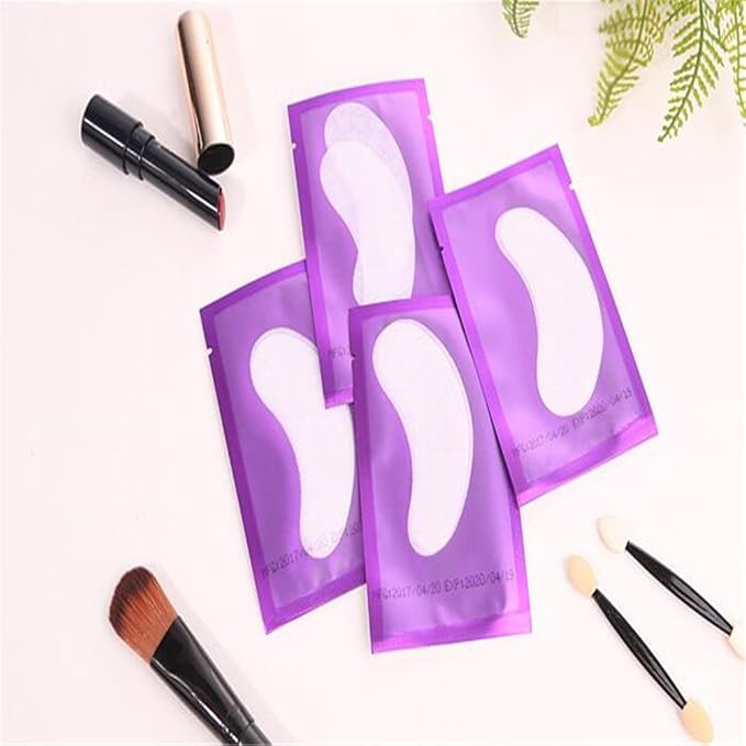 100 Pairs Set,Eye Gel Patches,Under Eye Pads Lint Free Lash Extension Eye Gel Patches (purple)-VeraVaultWomen