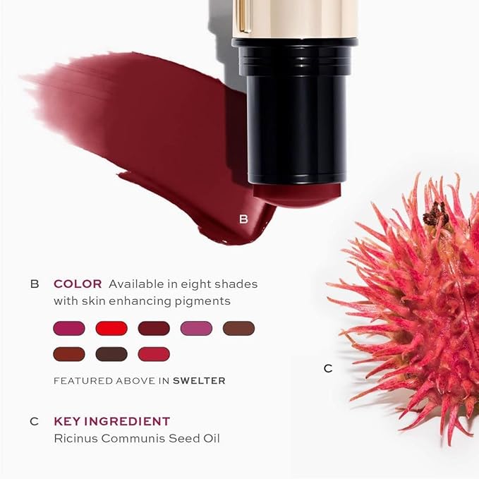MAKE Beauty Heat Stroke Cream Blush Stick for Cheeks with Natural Hydrating Dewy Finish. Creamy Gel Blush Balm - Shade Feverish, Classic Red Cheek Tint-VeraVaultWomen