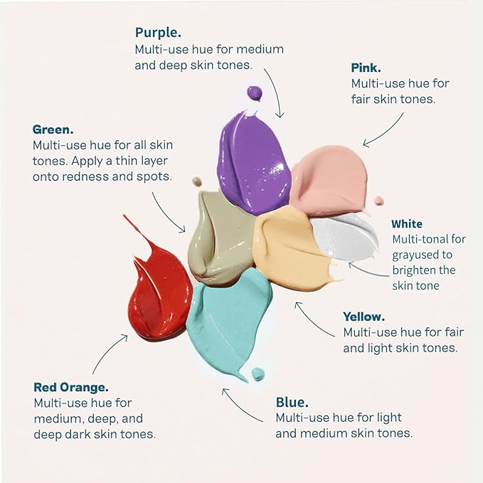 MAEPEOR Liquid Conceal Contour 7 Colors Cream Lightweight Liquid Concealer Contour Makeup for Concealing Blemishes, Brighten Dark Circles (Color 06 Green)-VeraVaultWomen