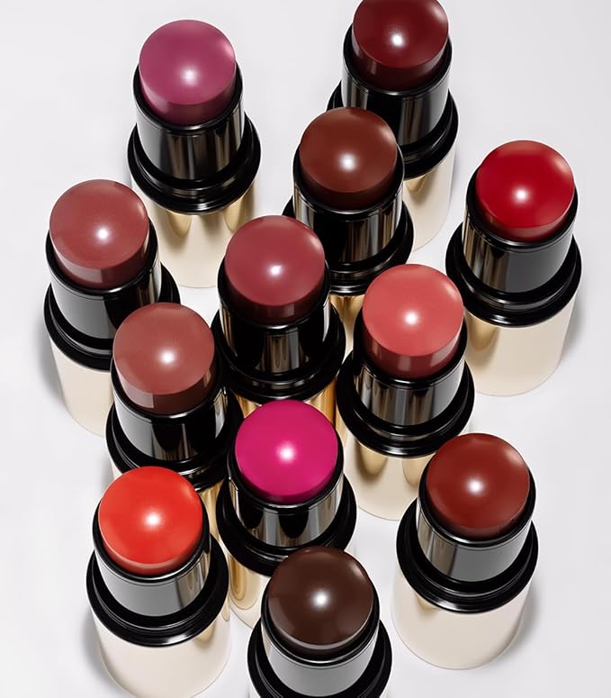 MAKE Beauty Heat Stroke Cream Blush Stick for Cheeks with Natural Hydrating Dewy Finish. Creamy Gel Blush Balm - Shade Slush, Violet Purple Cheek Tint-VeraVaultWomen