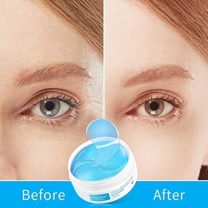 '+WIS+ Under Eye Patches, Collagen Eye Mask for Eye Moisturizing, Dark Circles, Wrinkles, Eye Gel Pads, Firming Eye Mask, Under Eye Bags, Eye Skin Care Pads With Collagen 30 Pairs-VeraVaultWomen