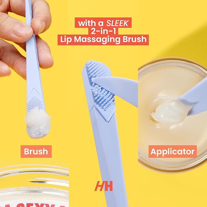 100% Natural Lip Scrub, Vegan Conditioning Coconut Lip Exfoliator - Gentle Exfoliant, Sugar Lip Polish and Lip Exfoliator Scrubber for Chapped and Dry Lips (Original 3pc Set)-VeraVaultWomen