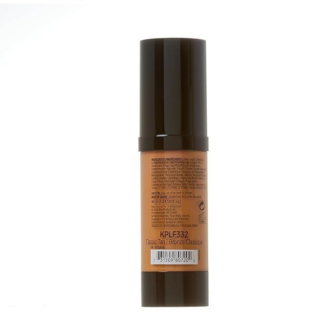 Kiss New York Professional Liquid Foundation - Lightweight and Hydrating Formula, Natural Finish, Control Shine, Cover Pores, Medium to Full Coverage, Green Tea Extract (Classic Tan)-VeraVaultWomen