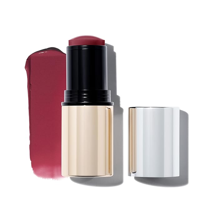 MAKE Beauty Heat Stroke Cream Blush Stick for Cheeks with Natural Hydrating Dewy Finish. Creamy Gel Blush Balm - Shade Slush, Violet Purple Cheek Tint-VeraVaultWomen