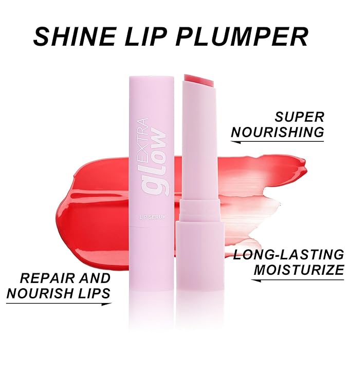 MAEPEOR Nourishing Lip Balm 8 Colors Smooth Moisturizing Lip Glow Gloss Non-Sticky and Long-lasting Hydrating Jelly Lip Balm for Women and Girls (Color 05)-VeraVaultWomen