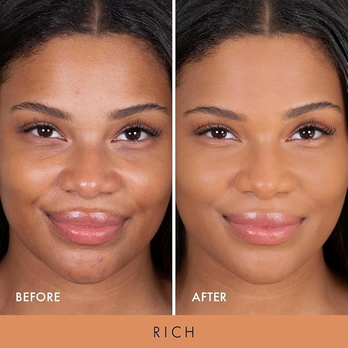 Wander Beauty Wanderlust Powder Foundation - Rich - Blurs and Evens Skin Tone - Perfects and Hydrates With Hyaluronic Acid, Aloe, Honeysuckle, & Vitamin E - Lightweight, Buildable Coverage - 0.31 oz-VeraVaultWomen