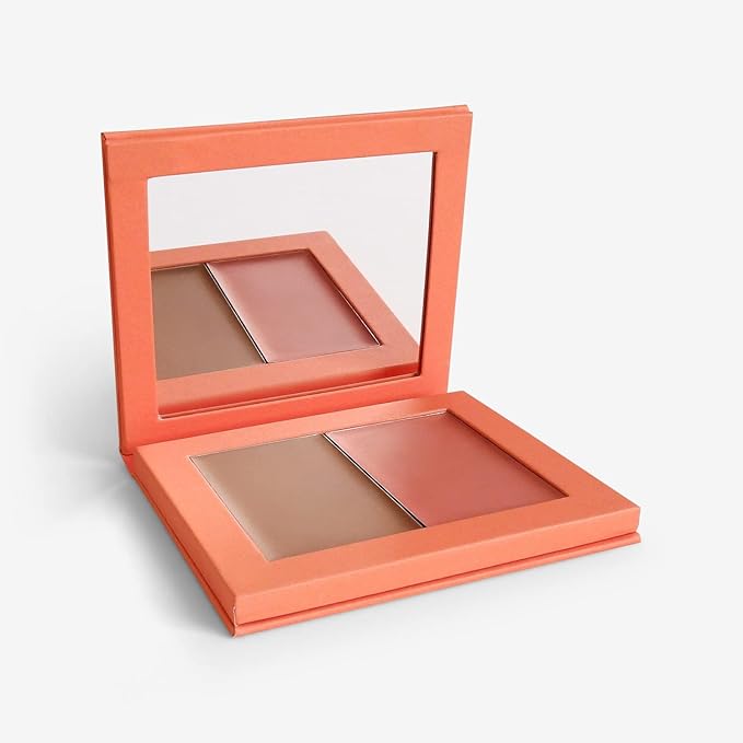 Makeup Cream Blush + Bronzer Refillable Palette - 8g - 0.282 Oz. - Long Lasting, Easy to Use, for a Radiant, Natural, Luminous Skin-VeraVaultWomen