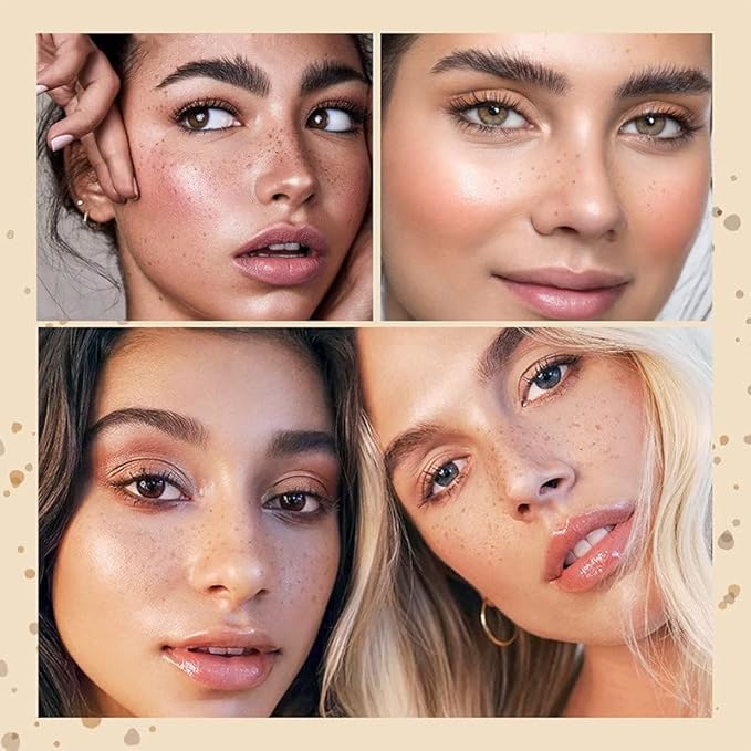 Freckle Pen Faux Freckle Pen Colour Pop Freckle Pen Supernaturally Realistic Freckles Makeup Brush Fantastic Freckles Pen Long-lasting Waterproof Soft-point Absorbent Pen For a Natural and Easy Makeup Look (Double)-VeraVaultWomen