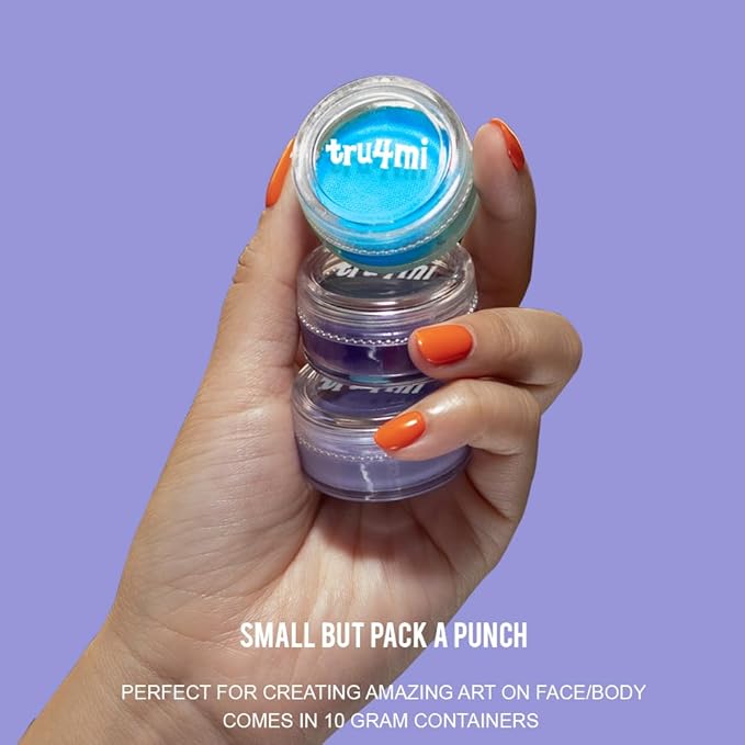 '-Water Activated Eyeliner -Wet Liner Makeup - Smudge Proof Face/Body Paint - Skin Safe & Child Friendly - 10g/container (TruOcean)