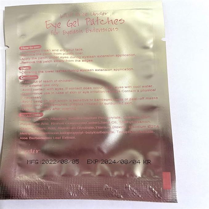 100 Pairs Set,Eye Gel Patches,Under Eye Pads Lint Free Lash Extension Eye Gel Patches for Eyelash Extension (pink)-VeraVaultWomen