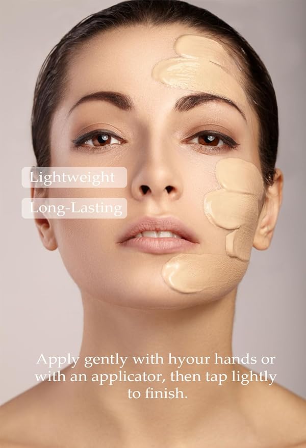 PS.PRETTYSKIN Collagen foundation for women, Long-Lasting Perfect Cover UV protection SPF15, Korean makeup with Titanium Dioxide 100ml/3.38fl.oz. (#21)-VeraVaultWomen