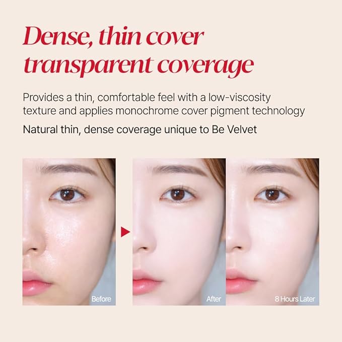Espoir Be Velvet Fluid Foundation #23 Beige 1.05oz | Luxurious Velvet Finish | Thin, Dense Coverage Matte Foundation | Long-Lasting Hydrated Radiance Liquid Foundation | Korean makeup Foundation-VeraVaultWomen