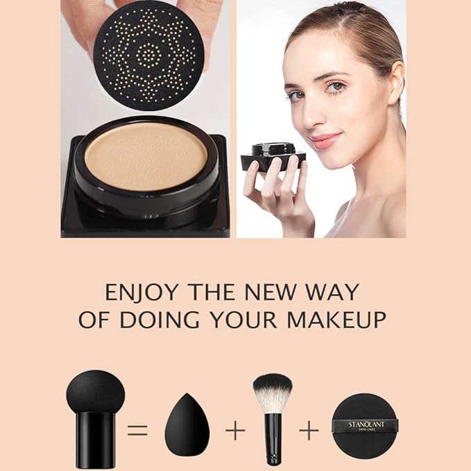 VENZEN Beauty Cream Clear Cover Natural Make Up Nourish Moisturizes Protection Professional Skin Care 2 Colors 20g (#02 Ivory)-VeraVaultWomen