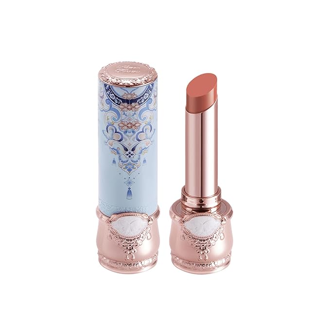 Flower Knows Butterfly Cloud Collar Glossy Lipstick,Hydrating Solid Lip Gloss,Moisturizing Nude Tinted Lip Balm,Long Lasting Lip Gloss in Balm for Girls&Women,Vegan & Cruelty-Free(C03 Sandalwood)