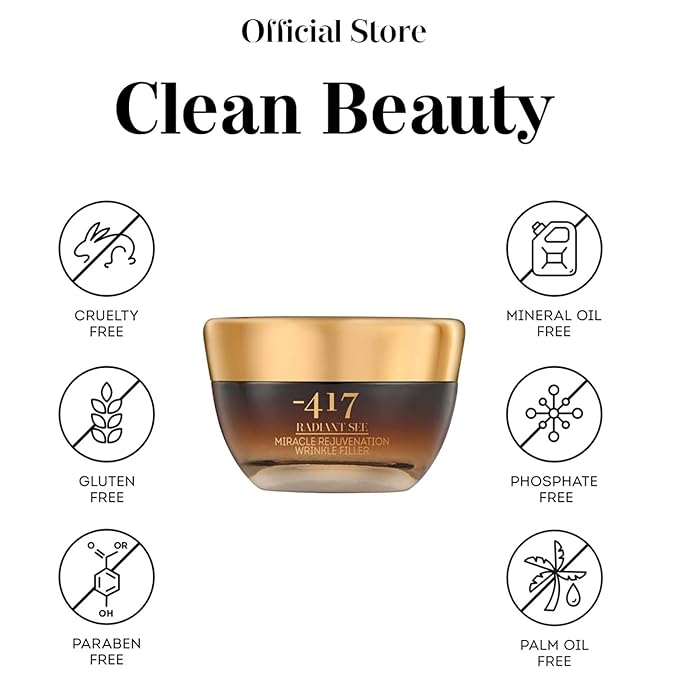 '-417 Dead Sea Cosmetics Miracle Rejuvenation Wrinkle Filler With Jojoba Oil & Collagen for Instant Visible Lifting and Smoothing - 100% Vegan-VeraVaultWomen