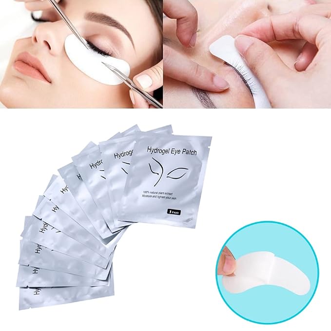 100 Pairs Set,Under Eye Pads,Comfy and Cool Under Eye Patches Gel Pad for Eyelash Extensions Eye Mask Beauty Tool-VeraVaultWomen