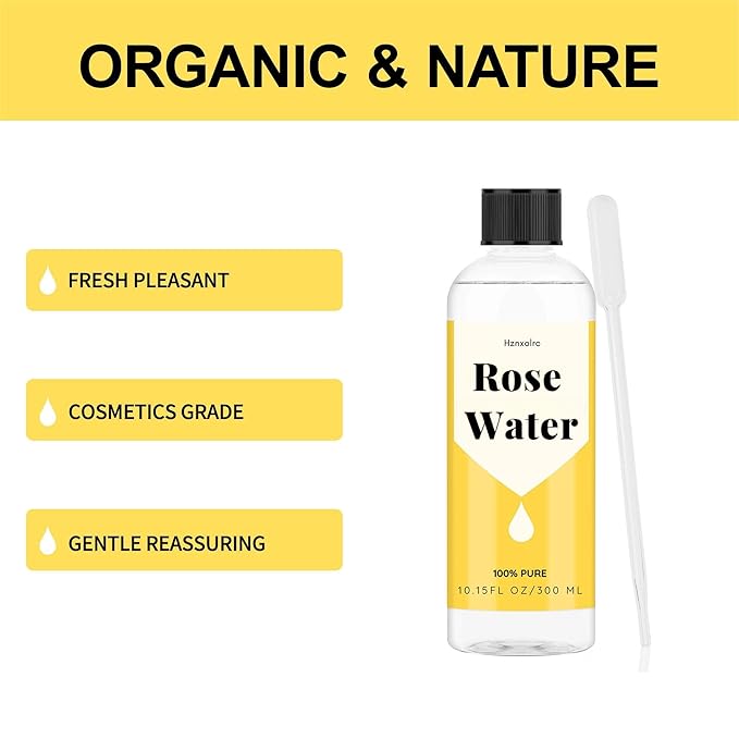 10.15 fl oz Rose Hydrosol for Face Hydrating Mist Hydration, 100% Pure Rose Water, Cleanses & Softens Skin, Promotes Healthy Skin Cell, Suitable for All Skin Types-VeraVaultWomen