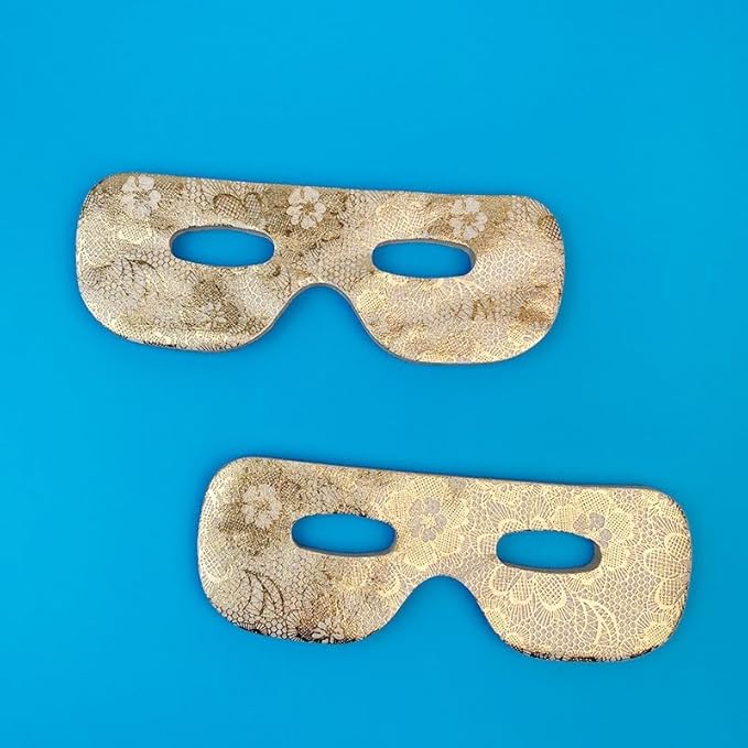 100PCS Gold DIY Eye Mask Under Eye Patches Pre-Cut Nose Paper Film Eye Pad Cooling Eye Patch for Puffy Eyes Spa Skincare-VeraVaultWomen