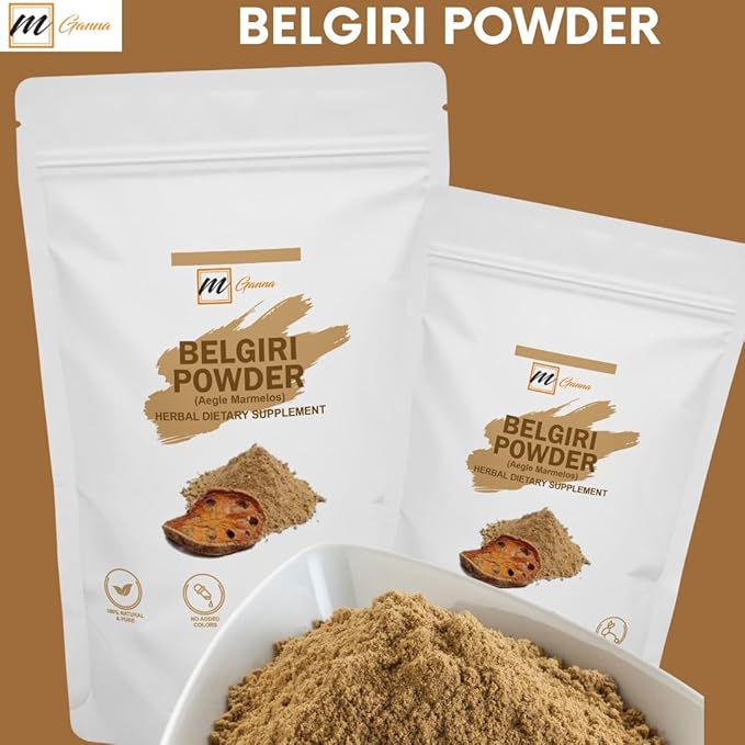 100% Natural Belgiri | Aegle Marmelos | Bael Phal Dry Bel | Wood Apple Powder for Healthy Hair and Skin 227 GMS / 0.5 LBS-VeraVaultWomen