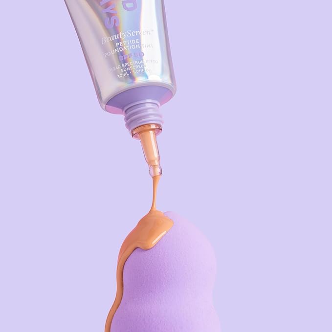 Naked Sundays BeautyScreen™ SPF 50 Mineral Peptide Foundation Tint – 2-in-1 Skin Tint & Mineral Sunscreen | Radiant, Buildable Coverage, Acne-Safe, Infused with Peptides (2 Fair Sand, 1.01 oz)-VeraVaultWomen