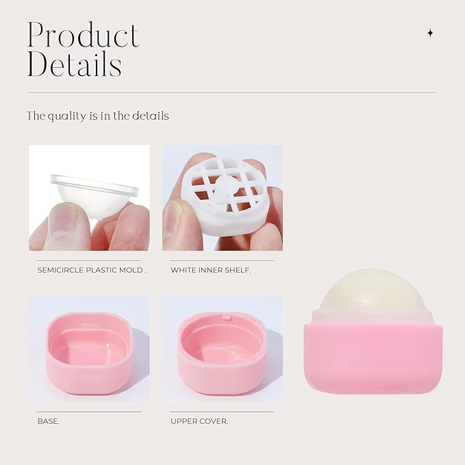 0.25 oz(7g) Empty Lip Balm Square Containers Tubes Lipstick 12 Pieces for Make Natural Lip Balm Lip Care - DIY & BPA FREE (Pink)-VeraVaultWomen