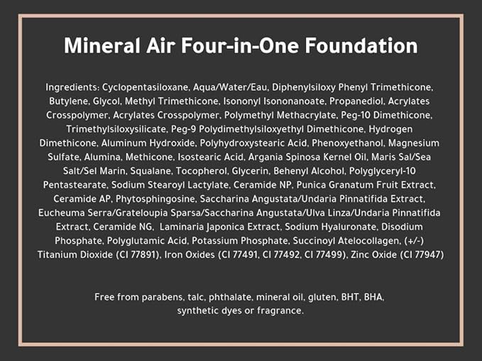 Mineral Air Four-in-One Foundation for Mineral Air Mist Device—Color, 10 ml, Travel Size - Deep-VeraVaultWomen