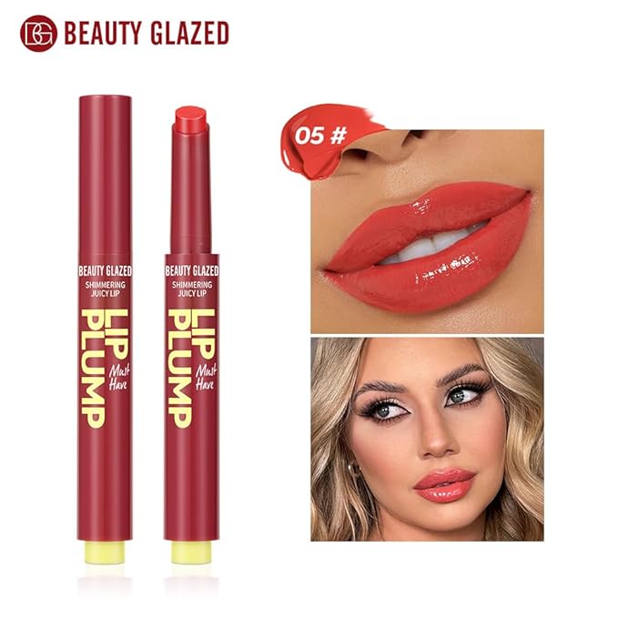 MAEPEOR Hydrating Lip Plumper 12 Colors Moisturizing Shiny Juicy Lip Balm Long Lasting Nourishing Lip Pluming Balm(Color 05)-VeraVaultWomen