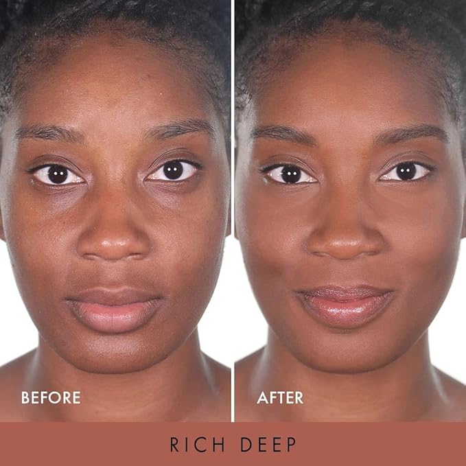 Wander Beauty Wanderlust Powder Foundation - Rich Deep - Blurs & Evens Skin Tone - Perfects & Hydrates With Hyaluronic Acid, Aloe, Honeysuckle, & Vitamin E - Lightweight, Buildable Coverage - 0.31 oz-VeraVaultWomen