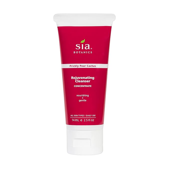 Rejuvenating Facial Cleanser (74ml/2.5oz Eco Tube) | Face Wash w/Prickly Pear, Aloe Vera, Orange Blossom | Natural, Clean, Botanical Skincare for Women-VeraVaultWomen