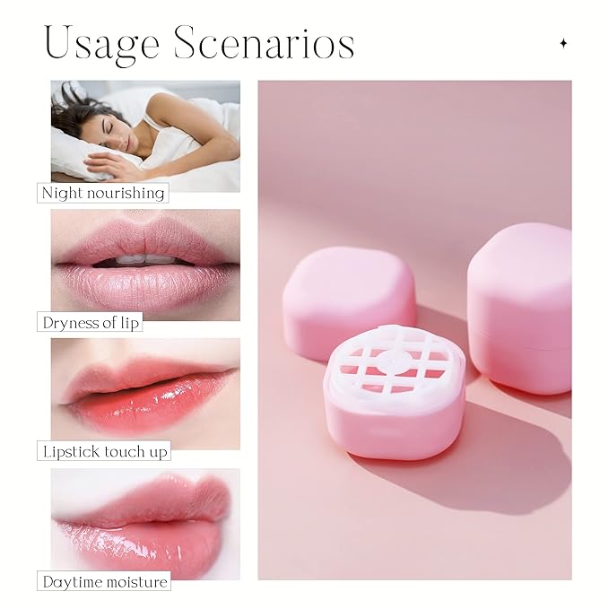 0.25 oz(7g) Empty Lip Balm Square Containers Tubes Lipstick 12 Pieces for Make Natural Lip Balm Lip Care - DIY & BPA FREE (Pink)-VeraVaultWomen
