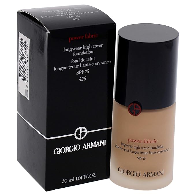 Giorgio Armani Power Fabric Longwear High Cover Foundation SPF 25 - 4.75 Women Foundation 1 oz-VeraVaultWomen