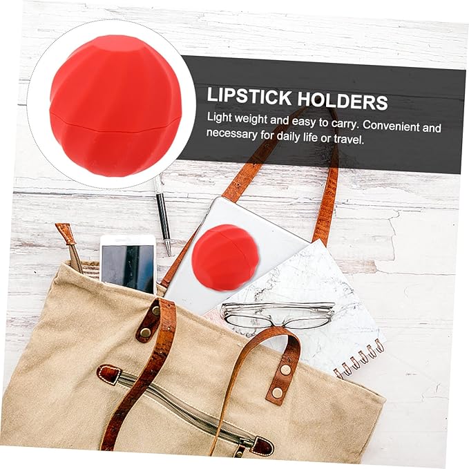 10pcs Box Spherical Lipstick Case Bulk Lip Balm Lipgloss Lip Gloss Round Ball Containers Lip Balm Containers Lip Balm Sphere Container Empty Lip Balm Sphere Lip Balm Bottles Red-VeraVaultWomen
