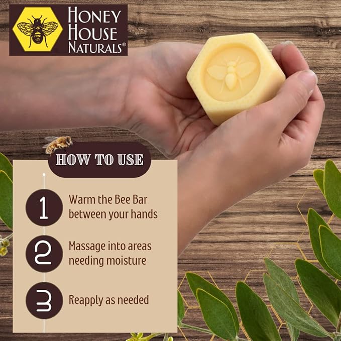 Bee Bar Honey House Naturals Duo – Natural – Small .6 ounce & Large 2 ounce (Natural)-VeraVaultWomen