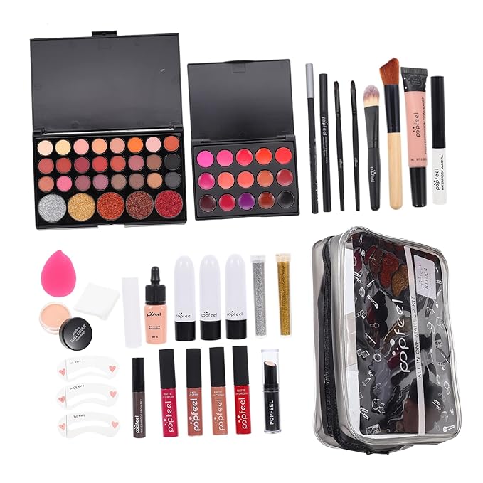 1 Set women's makeup set Eyebrow Pencil All-in-one Makeup Kit Makeup Multi- Makeup Kit Professional Foundation Cosmetics Supplies One-piece student mascara-VeraVaultWomen
