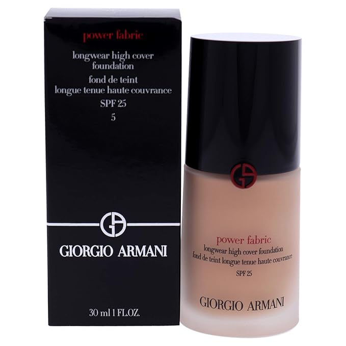 GIORGIO ARMANI Power Fabric Longwear High Cover Foundation SPF 25, # 5 Light, Neutral, 30 ml-VeraVaultWomen
