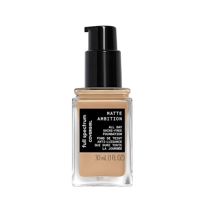 COVERGIRL Matte Ambition, All Day Foundation, Medium Cool 1, 1.01 Ounce-VeraVaultWomen