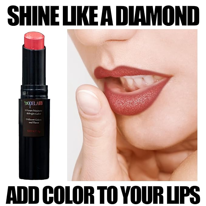 10 Pack Tinted Lip Balm With Glitter Powder Tinted Chapstick - Moisturizing, Soothing, and Repairing Dry and Chapped Lips-VeraVaultWomen