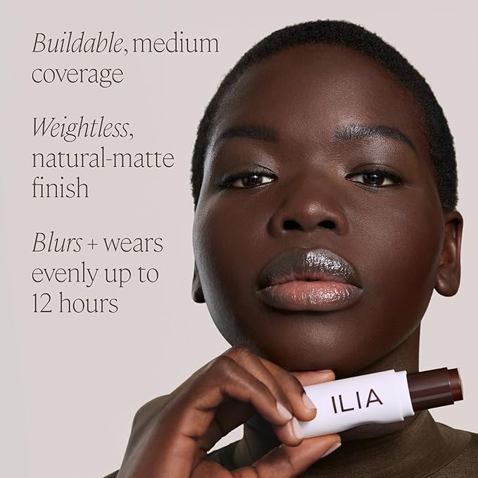 ILIA - Skin Rewind Complexion Stick - Foundation + Concealer + Skincare | Non-Toxic, Vegan, Cruelty-Free, Clean Makeup (9N - Tupelo, 0.35 oz | 10 g)-VeraVaultWomen