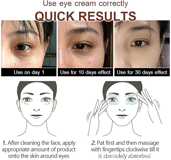 Magic Eye Cream, Instantly Remove Under Eye Bags Wrinkles Puffiness Dark Circles and Fine Lines, Anti Aging Eye Cream for Men Women-VeraVaultWomen