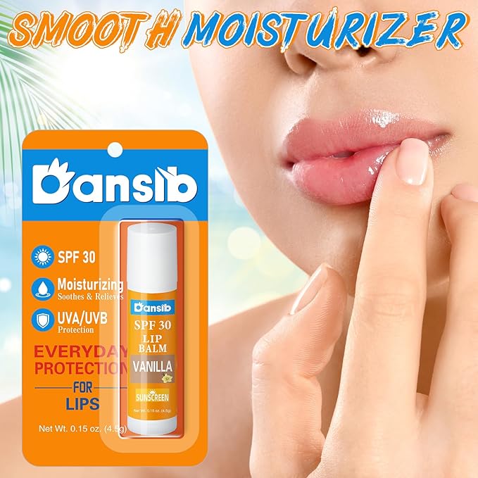 10 Pcs Sunscreen Lip Balms Bulk SPF 30 Lip Balms Stick with Sunscreen Employee Staff Appreciation Gifts Bulk Team Coworkers Christmas Party Gifts for Outdoor Travel Beach-VeraVaultWomen