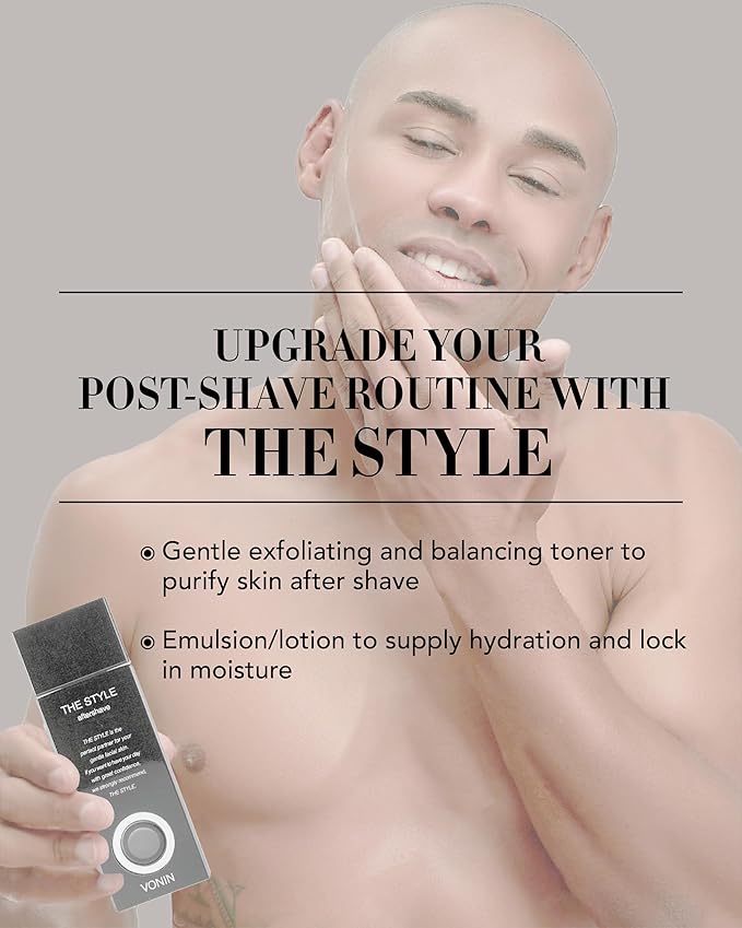 (The Style Aftershave Set, 11.5fl oz) - Men's Skincare Kit for Smooth Skin CoQ10, Cypress, AHA | Korean Skincare-VeraVaultWomen
