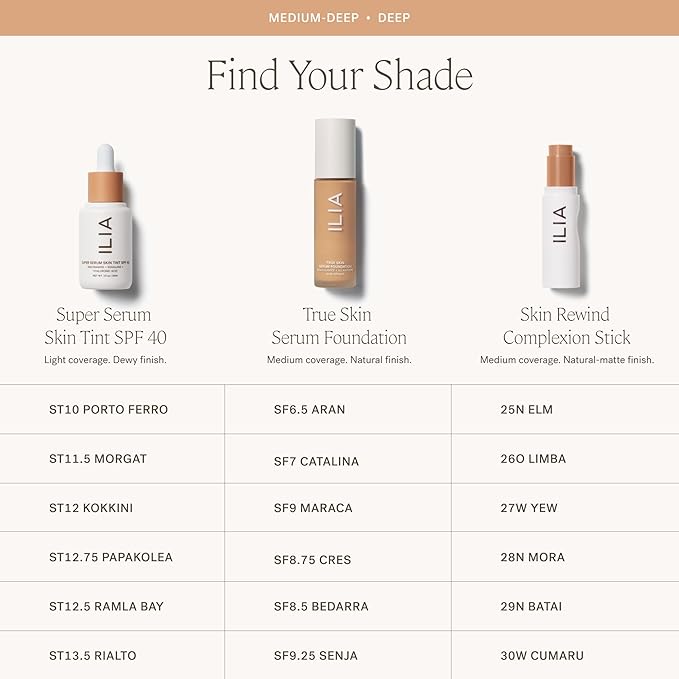 ILIA - Skin Rewind Complexion Stick - Foundation + Concealer + Skincare | Non-Toxic, Vegan, Cruelty-Free, Clean Makeup (27W - Yew, 0.35 oz | 10 g)-VeraVaultWomen