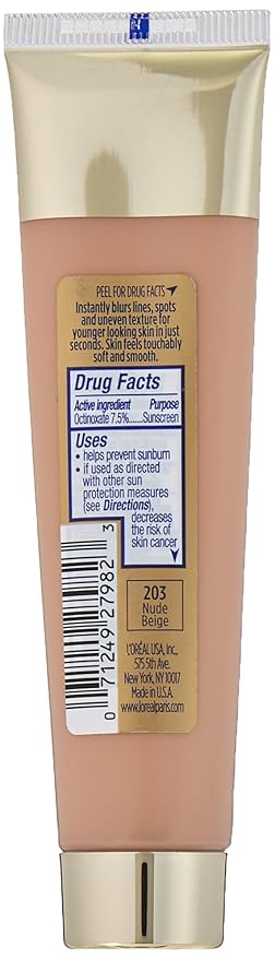 L'Oréal Paris Visible Lift Blur Foundation, Nude Beige, 1.3 fl. oz.-VeraVaultWomen