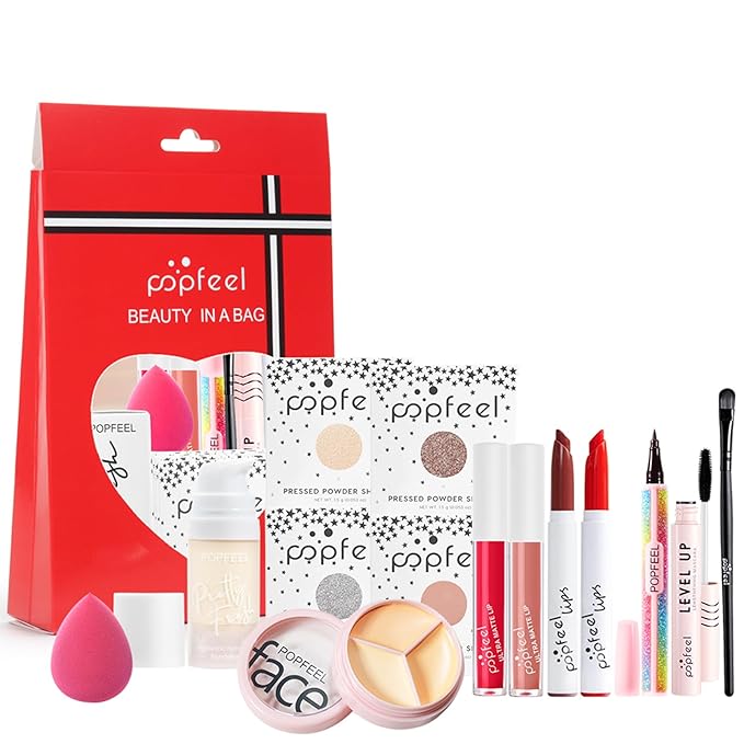 Makeup Kit for Teenager Girls, Full Cosmetics Makeup Kit for Girls 10-12 with Eyeshadow, Lipstick, Concealer, Lipgloss, Mascara, Makeup Brush etc, Cosmetics Gift Sets for Women, Teenage-VeraVaultWomen