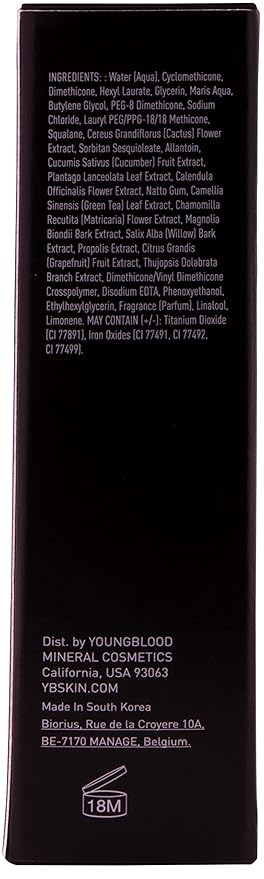 Youngblood Mineral Cosmetics Liquid Mineral Foundation, Golden Sun (Old Version) | Full Coverage Mineral Lightweight Makeup | Vegan, Cruelty Free, Paraben Free-VeraVaultWomen